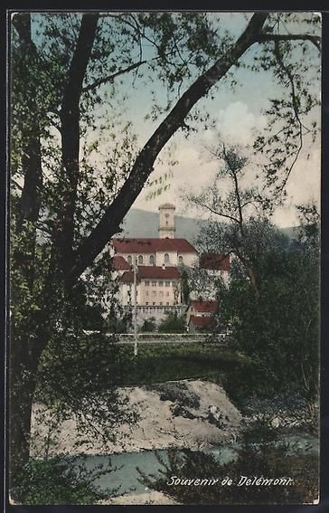 Cartes postales: AK Delémont, Panorama, 1910 – D'occasion à Berlin par bartko-reher