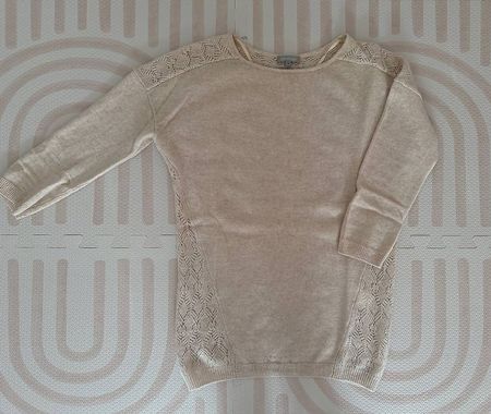 100% Kaschmir Pullover beige