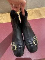 Neue TOD'S Leather Ankle Boots Black Gr. 36.5 ungetragen