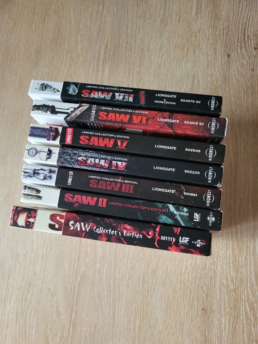 Tutti i DVDs: Saw 1-7 im Mediabook – Usato da Zürich venduto da Knudell0 6