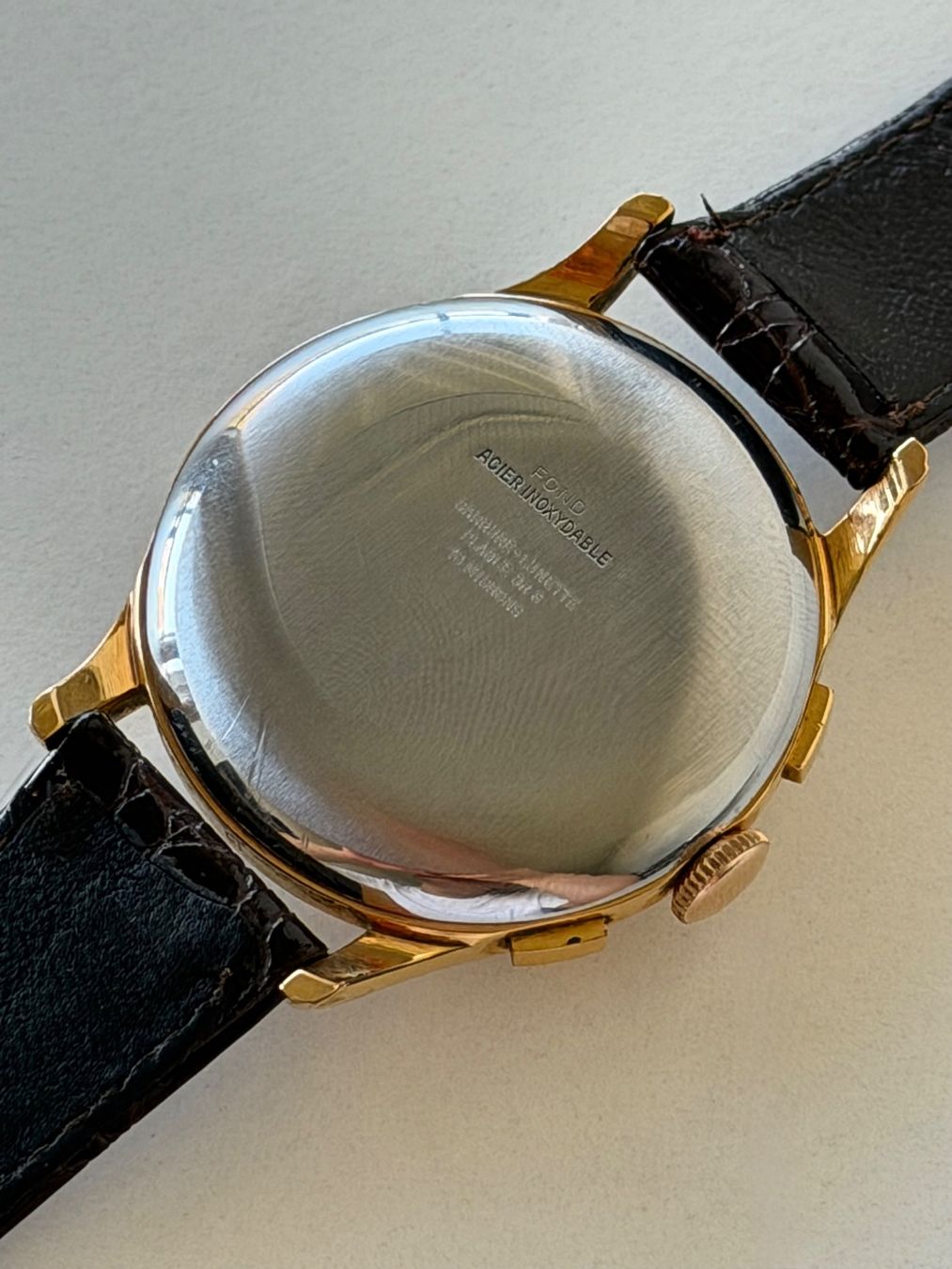 Swiss Orologi: Chronograph Loyal 17 Rubis Antimagnetic Herren – Difettoso da Winterthur venduto da senn-ismaili 7