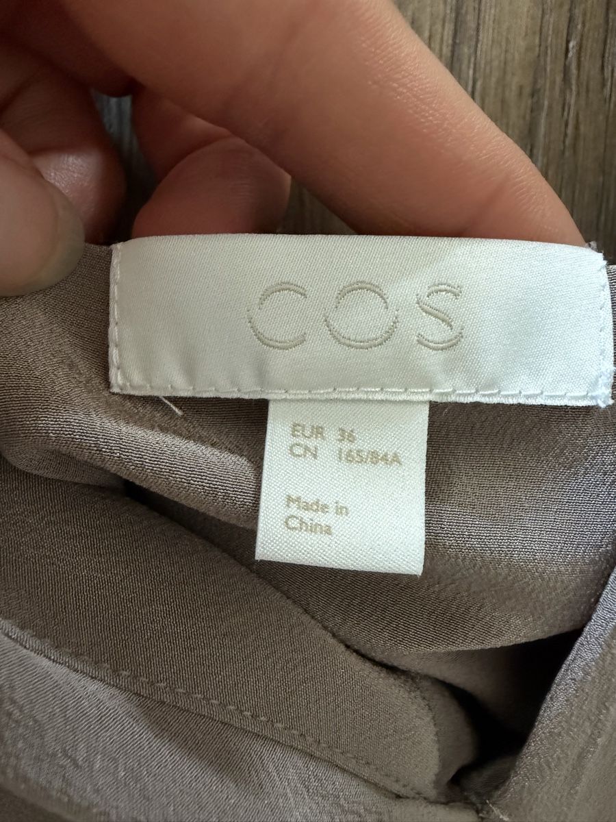 Cos Vestiti: Kleid COS 100% Seide beige Grösse 36  – Nuovo (secondo la descrizione) da Maur venduto da my_private_sale 1