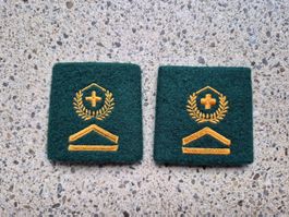 *** Gradabzeichen Patten Set Oberwachtmeister Infanterie ***