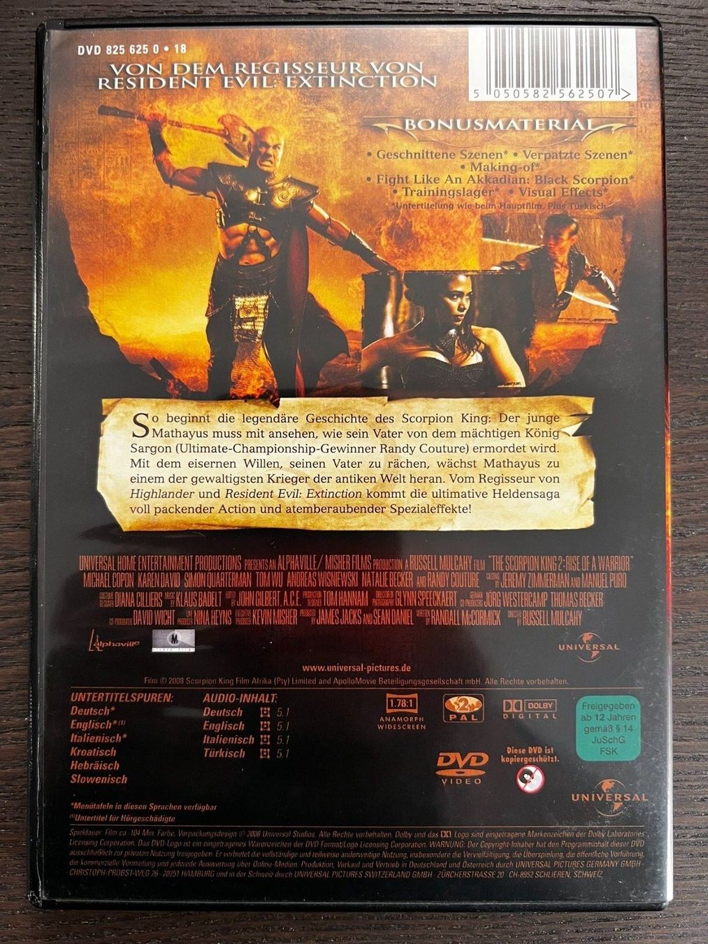 Tutti i DVDs: The Scorpion King - Aufstieg eines Kriegers – Usato da Zürich venduto da FilmFreunde 1