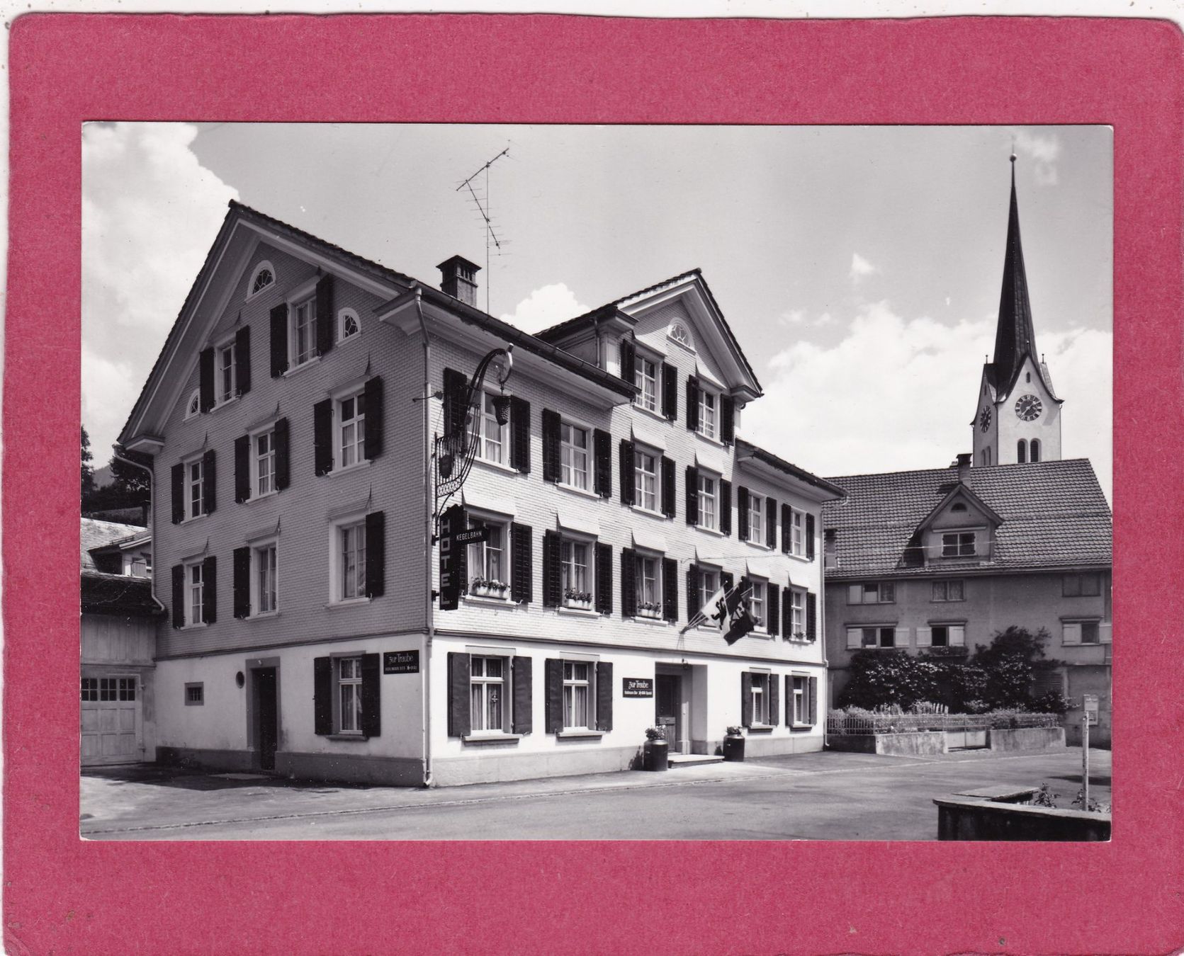 Ansichtskarten: Nesslau SG Hotel Traube – Gebraucht aus Herisau von Lisegrat2008