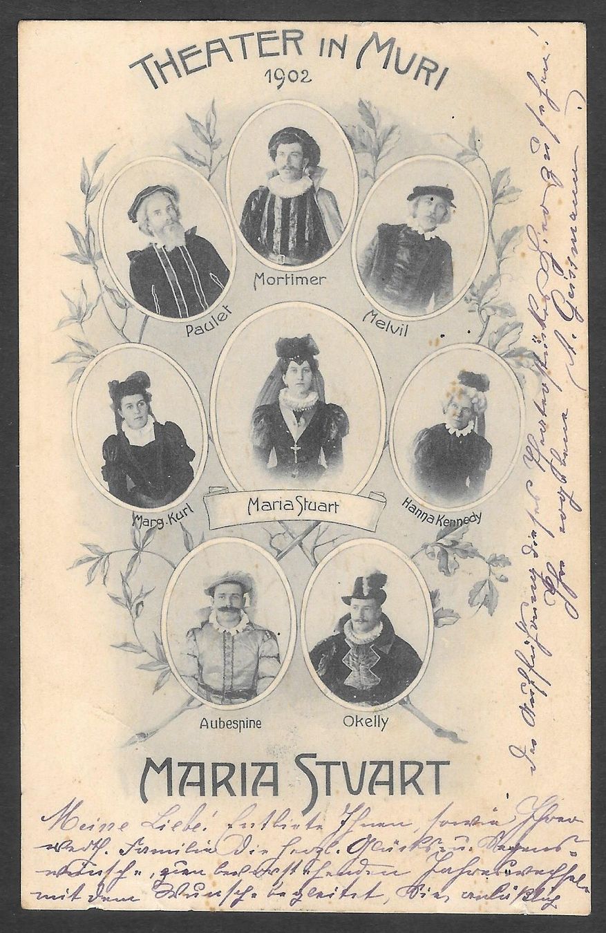 Cartoline postali: Muri Theater 1902 Maria Stuart – Usato da Olten venduto da clotaldi
