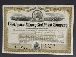 Bosten and Albany Rail Road Company, 1913, 10000$ Bond