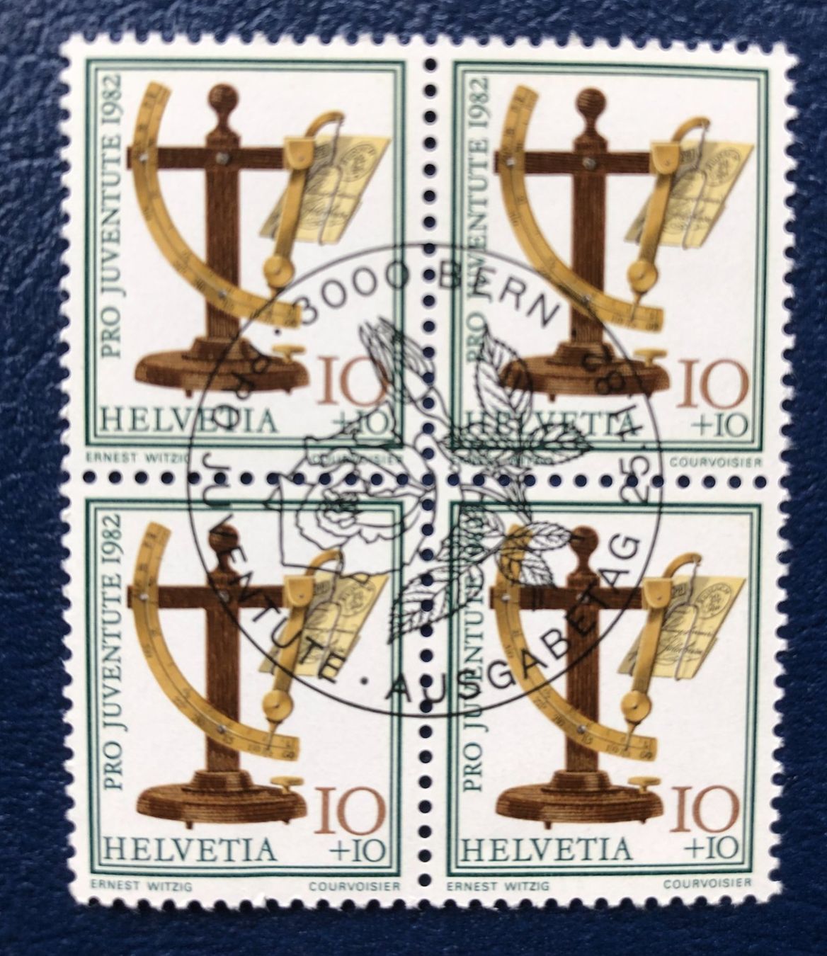 Tutti i francobolli: 4 er Block Nr.J 281 mit Stempel Bern – Usato da Aarau venduto da Billa007