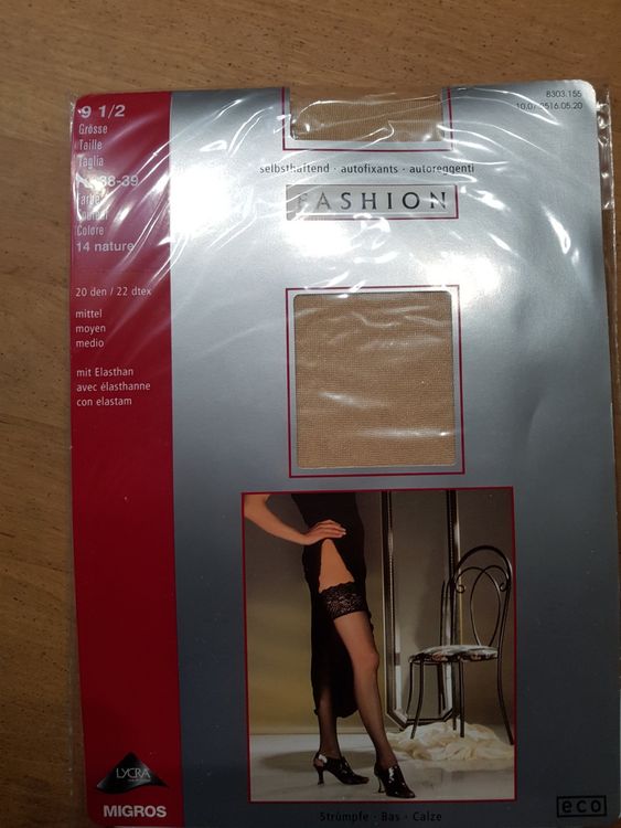 Relaxsan Medizinische Kompressionsstrümpfe Klasse 1 - Selbsthaftende Schenkelsocken | Beige Gr.4