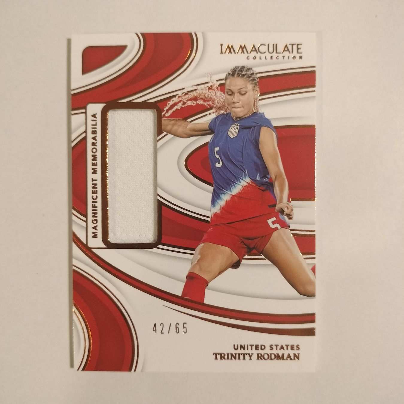 Panini Carte collezionabili: Trinity Rodman Immaculate Memorabilia #ME-TR 42/65 – Nuovo (secondo la descrizione) da Bern venduto da SportsMemos 2