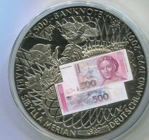 Medaille 500 DM Maria Sibylla Merian. PP