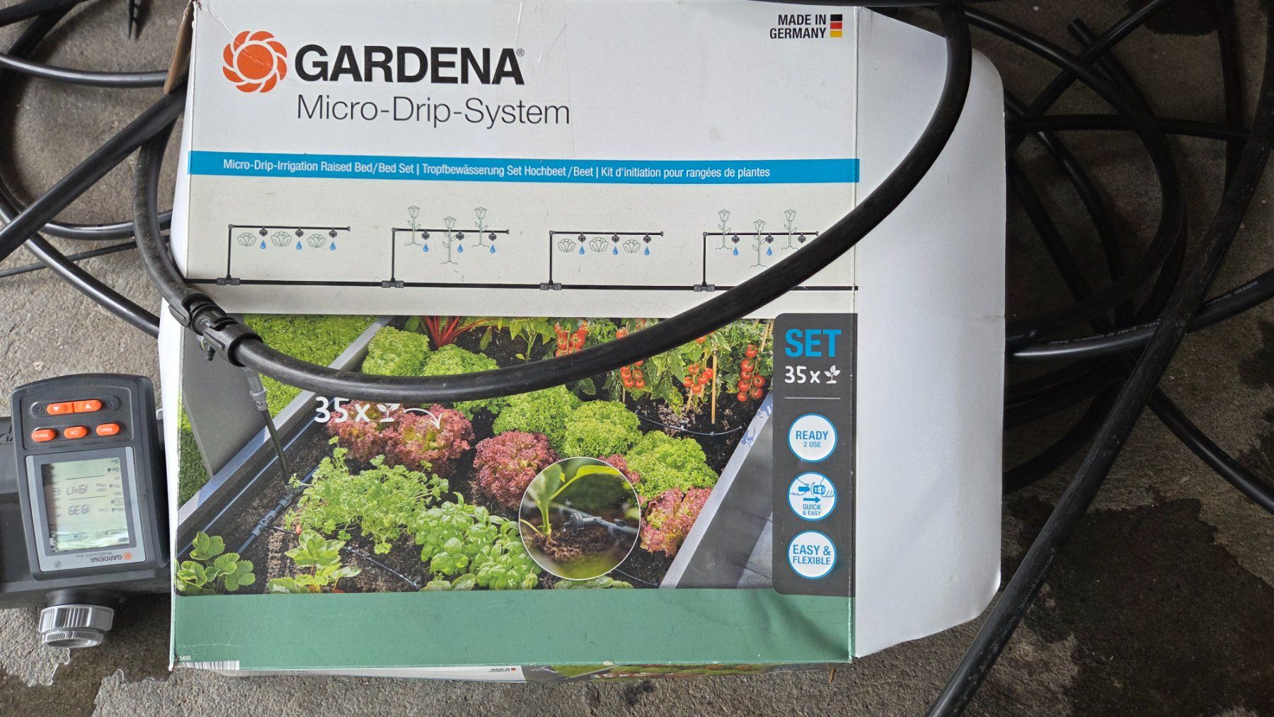 Gardena Tubi & Tubi flessibili: Gardena MICRO-DRIP-SYSTEM, 1 Jahr alt – Usato da Basel venduto da Lafadarsch