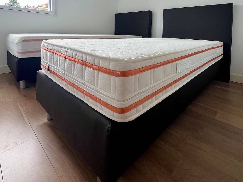 Letti: Chambre à coucher composé de 2 lits contemporains – Usato da Vésenaz venduto da Bartos