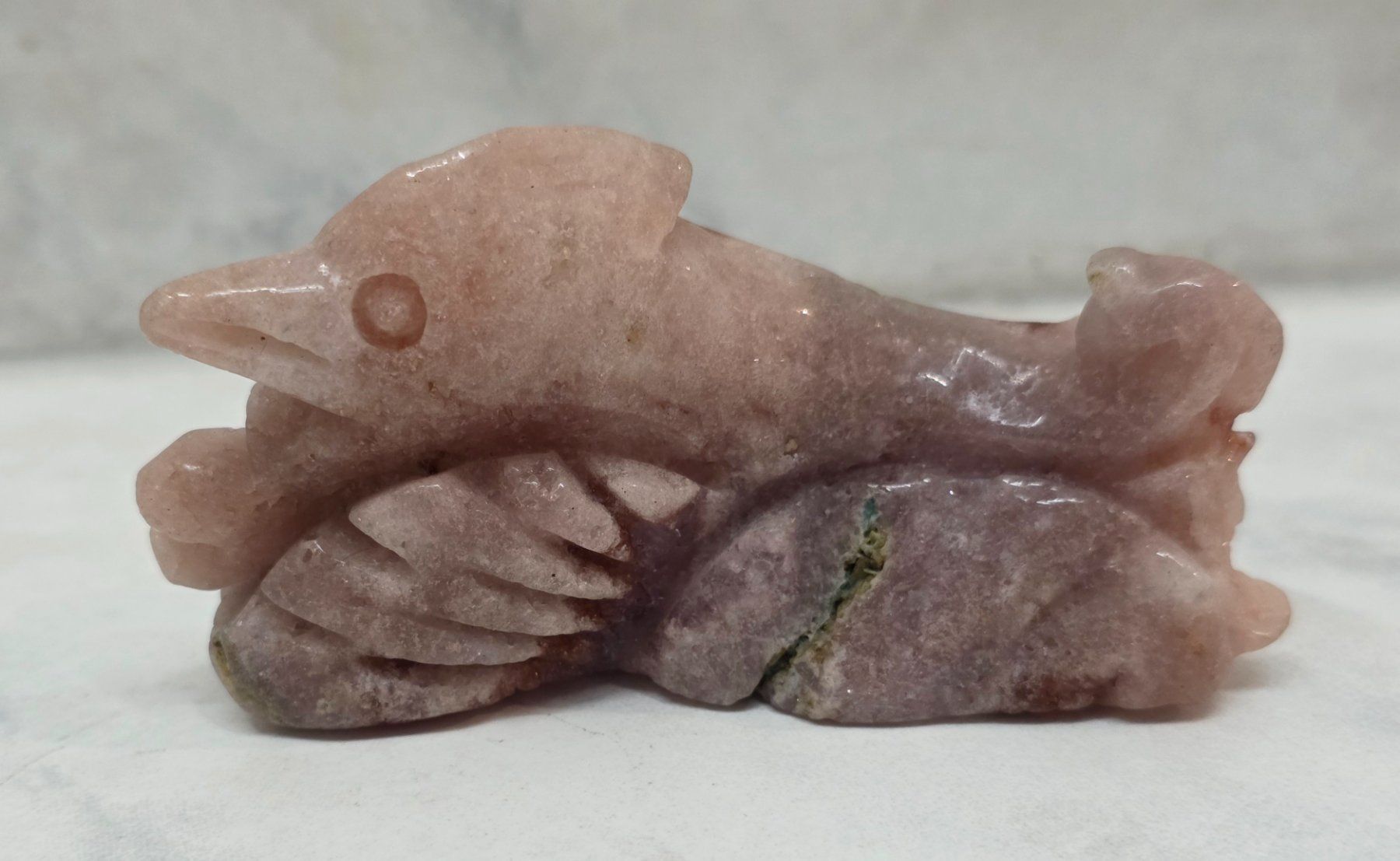 Minerali & Pietre curative: Pink Amethyst Delfin 120g – Nuovo e nell'imballaggio originale da Matzingen venduto da Shay_Crystalz 1