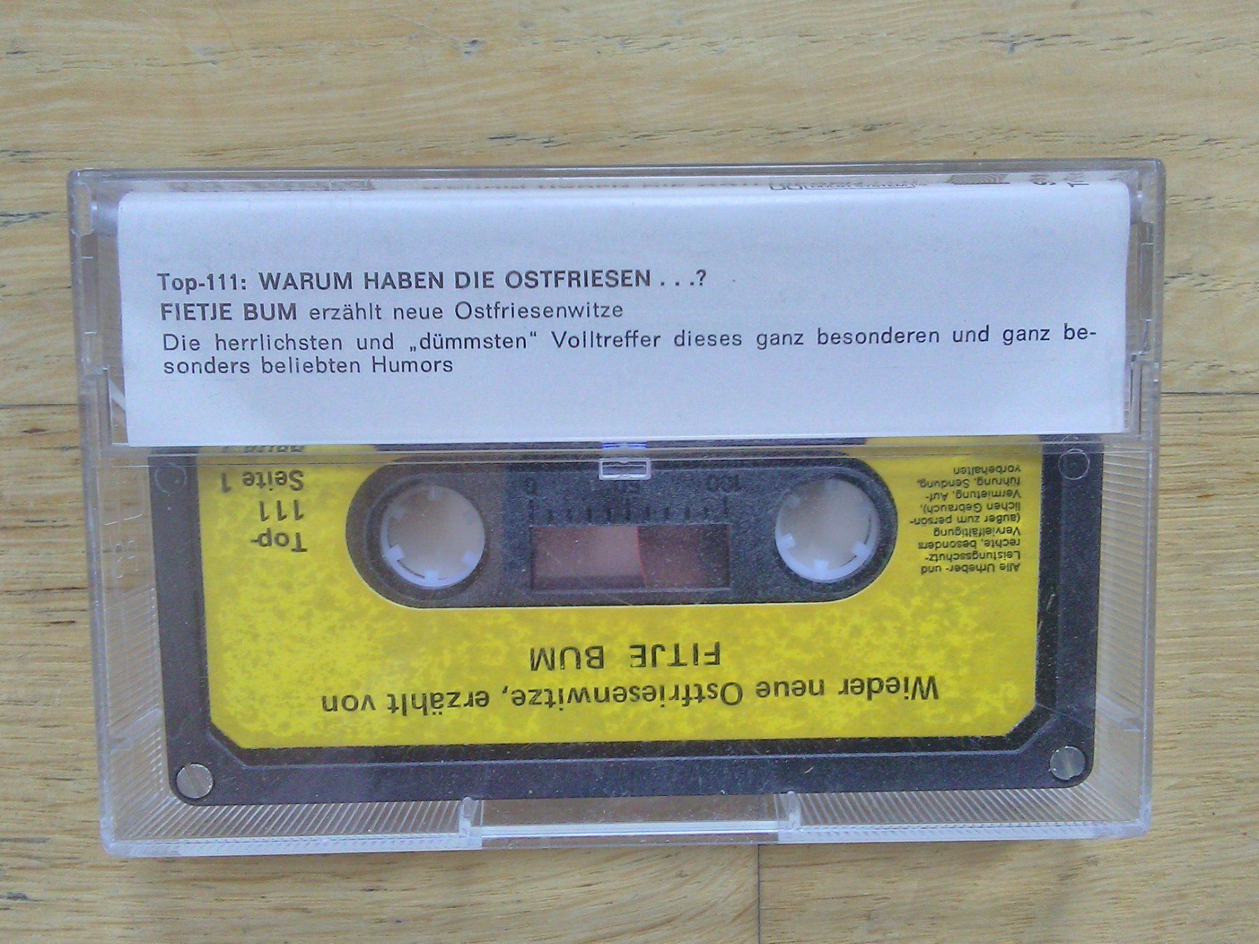 Musicassette: Warum Haben die Ostfriesen...? – Usato da St.Galllen venduto da elkaphone 5