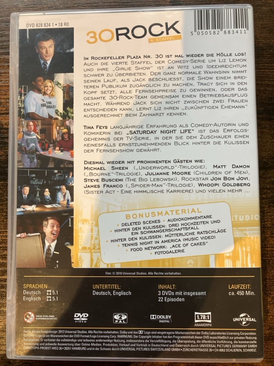 Tutti i DVDs: 30 Rock Staffel vier DVD – Usato da Glarus venduto da Jhuber78 1