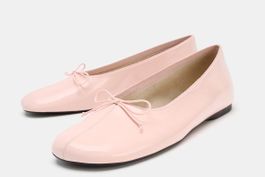 ZARA Leder Ballerinas rosa Gr.39 (38,5) NEU