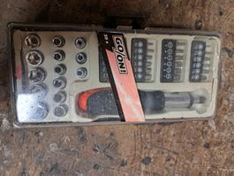 Werkzeugkoffer / Set, Hand Rätsche und Bit Steckschlüssel