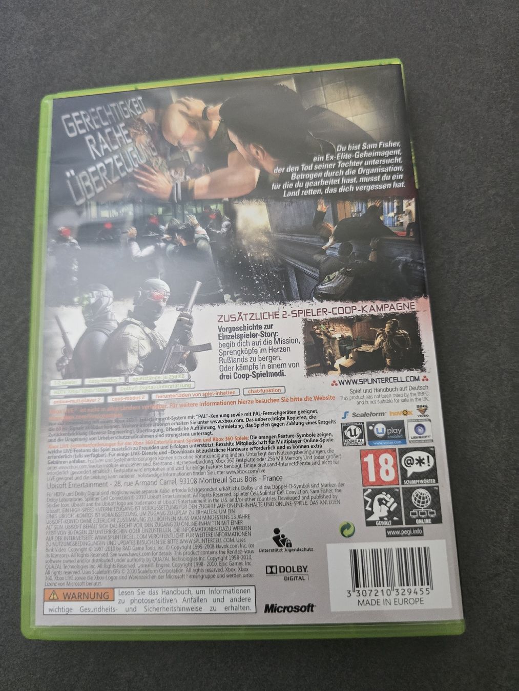 Microsoft Giochi: Splinter Cell Conviction Xbox 360 – Usato da Füllinsdorf venduto da master_mind 1