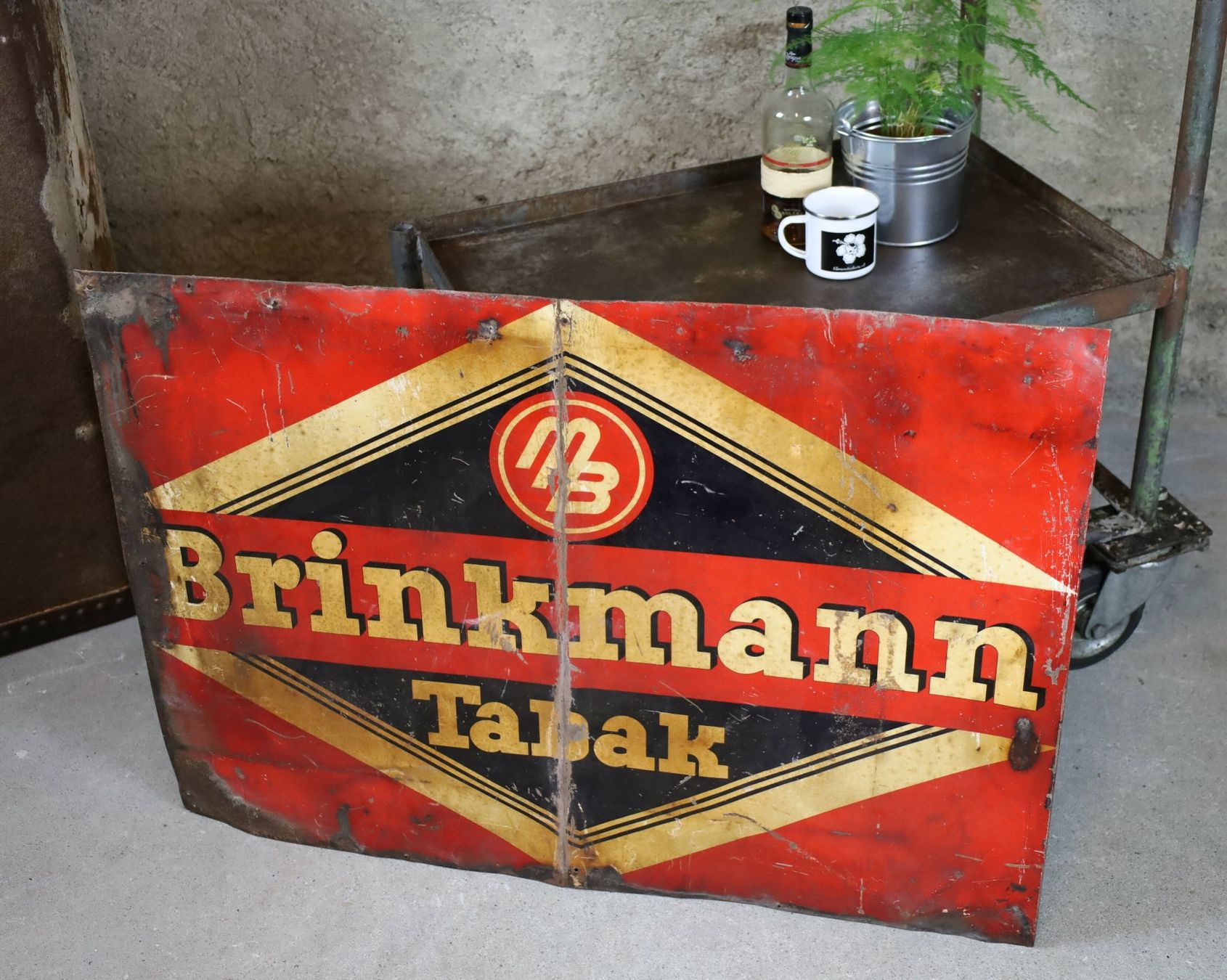Insegne: Blechschild "Brinkmann Tabak" – Usato da Birrwil venduto da brandschatz_birrwil