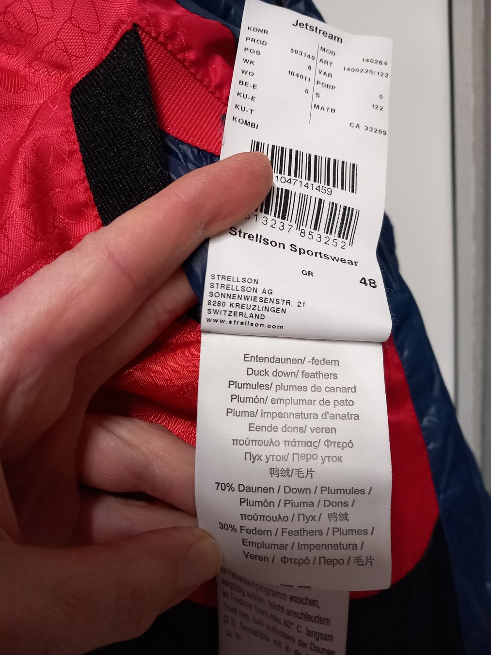 Strellson Giacche: Strellson Herren Daunenjacke Gr. 48 blau – Usato da Merligen venduto da muss_haben 6