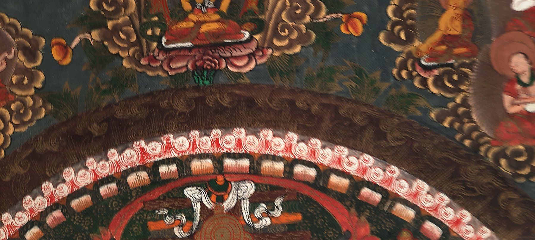 Gemälde: Antikes Thanka 39 x 55 cm – Gebraucht aus Herisau von Wisen 7