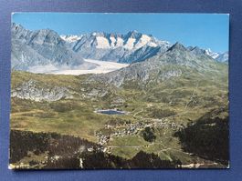 Alte Ansichtskarte Bettmeralp Wallis, Grosser Aletschgletsch
