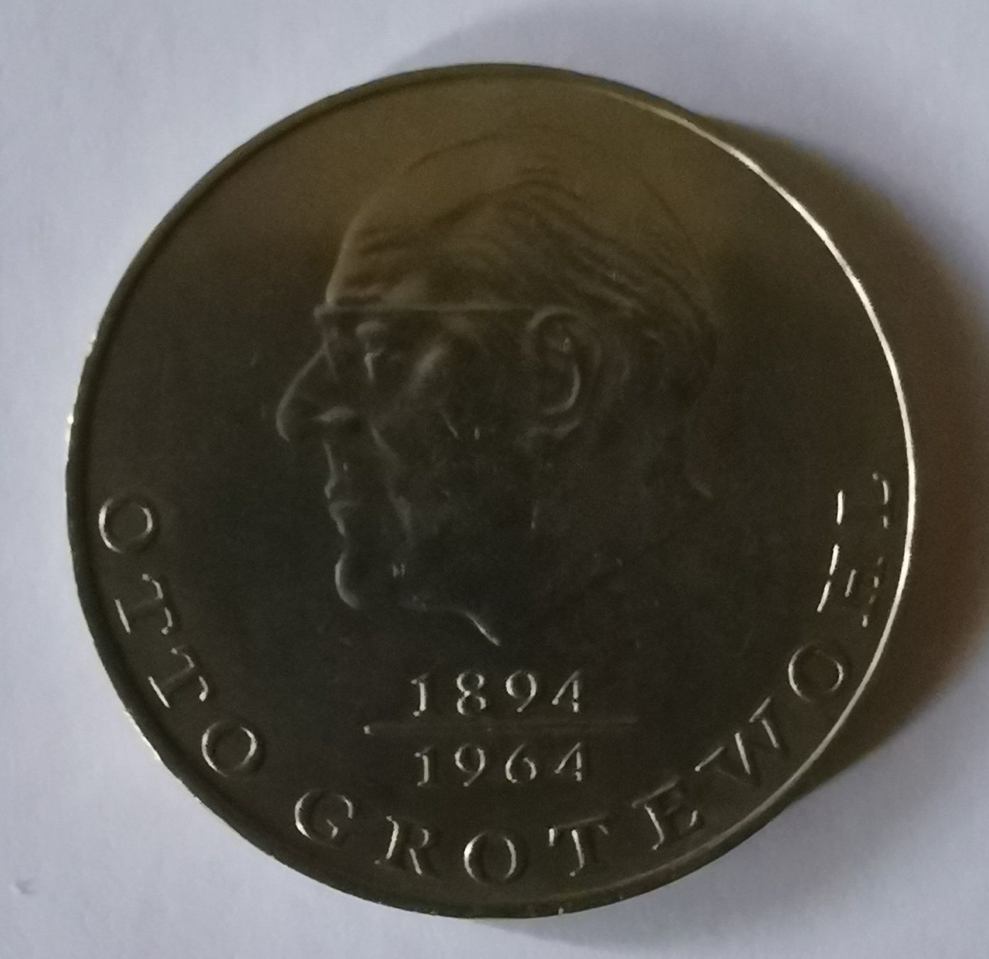 Tutti le monete: DDR 20 Mark 1973 Otto Grotewohl – Usato da Mönchaltorf venduto da hiukset 1