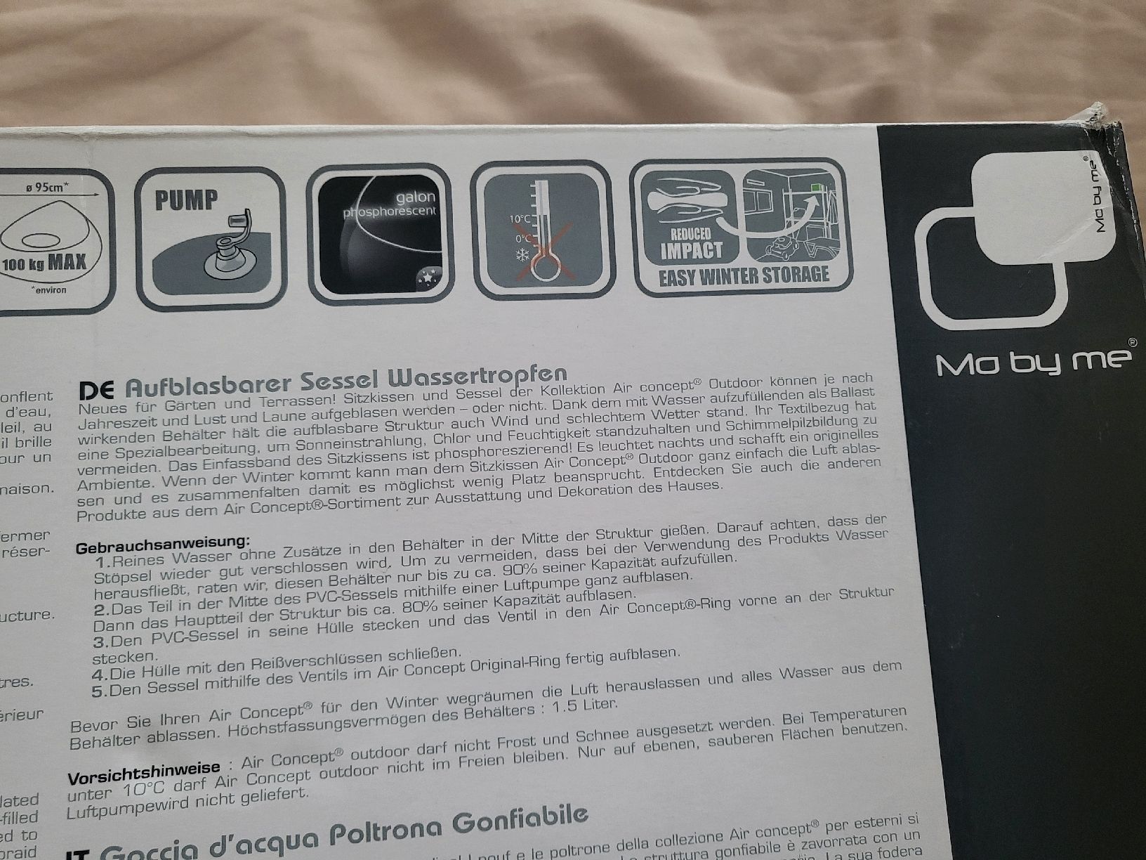 Sessel: Feteuil gonflable – Neu und originalverpackt aus bern von gsh_2w9d 9