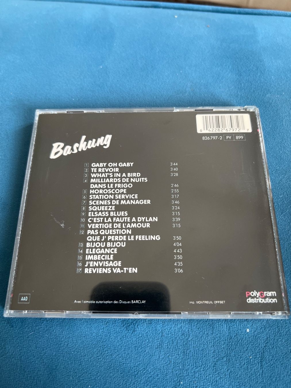 CD: CD Alain Bashung « Master Serie » – Usato da Bouveret venduto da Feelgoodtrading 1