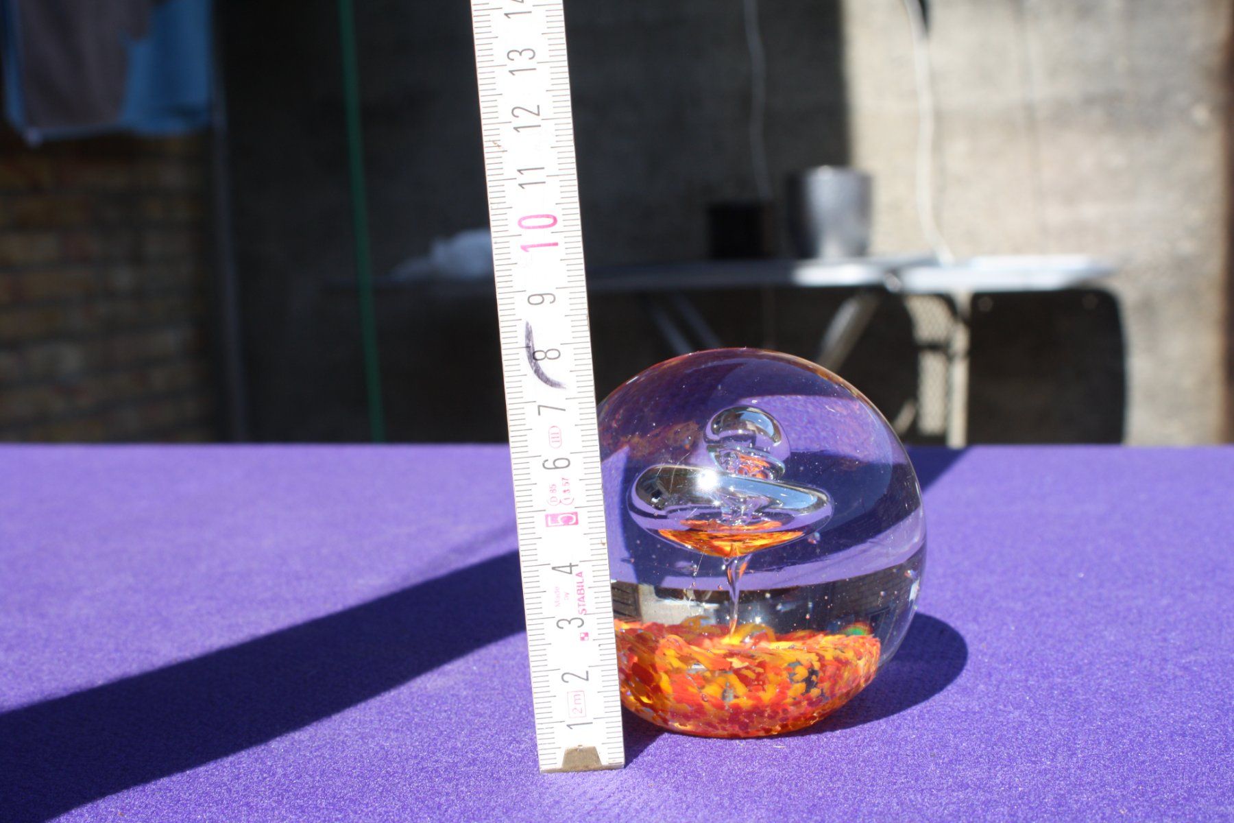 Verres: GLASKUGEL PAPERWEIGHT BRIEF - BESCHWERER – D'occasion à Wauwil par Pneuedy 4