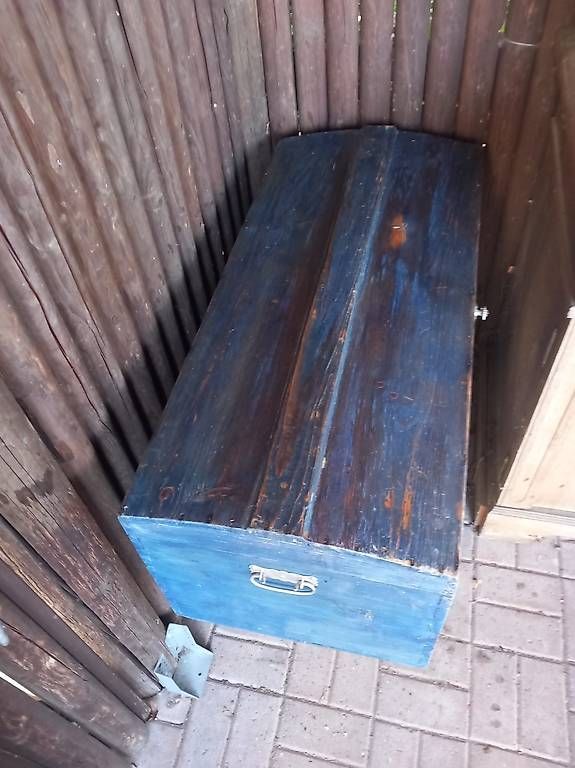 Cassapanche: Truhe Holz blau – Usato da Pieterlen venduto da xernice 1
