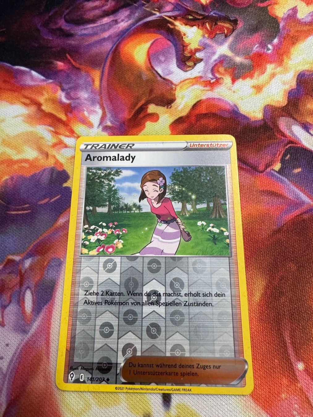 Pokémon Cartes à collectionner: Aromalady (EVS 141) / Reverse Holo / Drachenwandel – Neuf (Voir description) à Bülach par CherryBlu