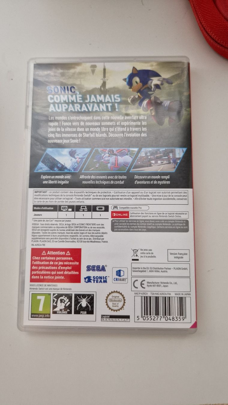 Nintendo Jeux: Sonic Frontiers – Neuf (Voir description) à Yverdon-les-Bains par Carmelo85 2