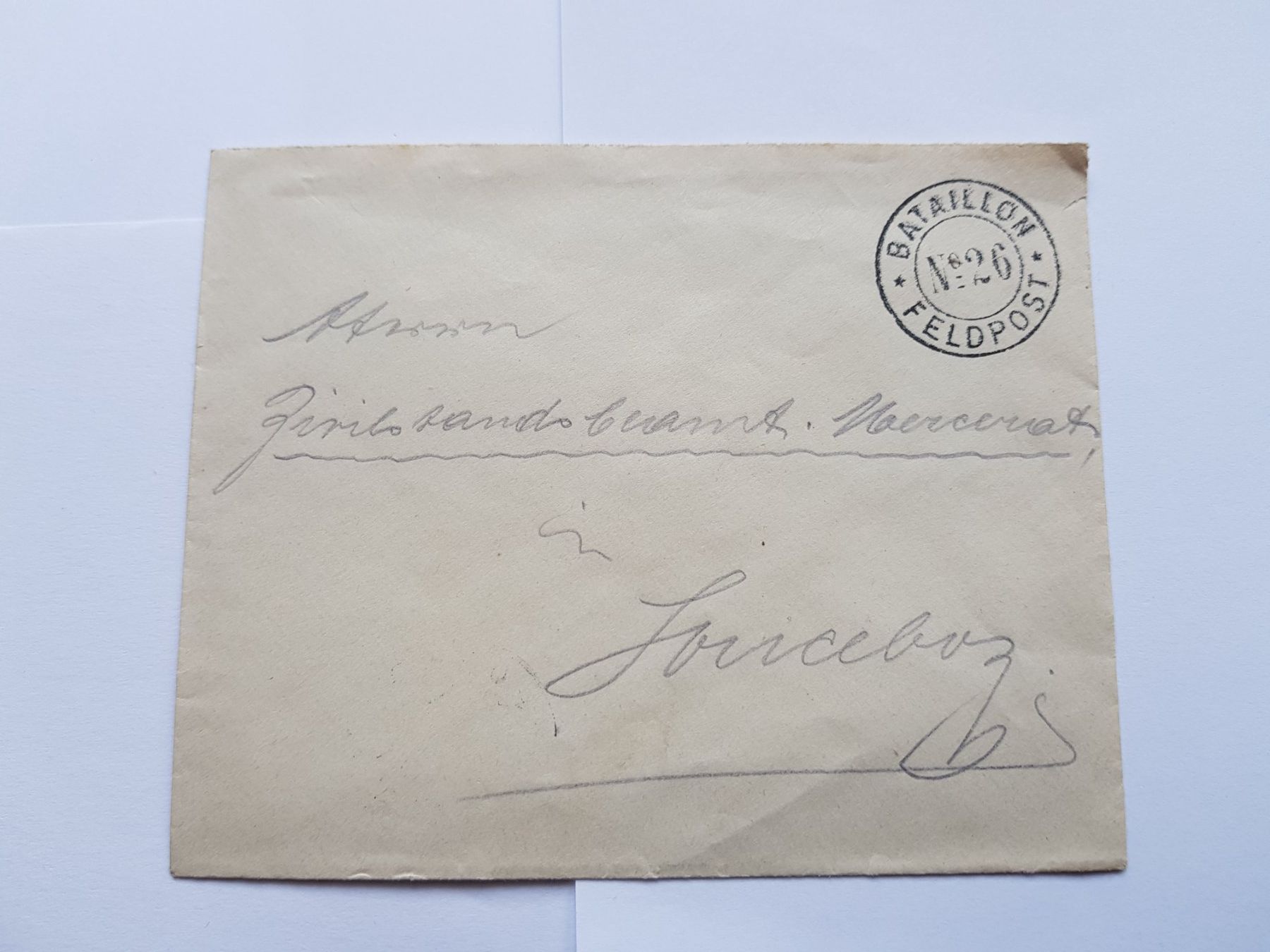 Alle Briefmarken: Petite enveloppe avec cachet poste militaire bat 26 – Gebraucht aus Sonceboz-Sombeval von Monika60