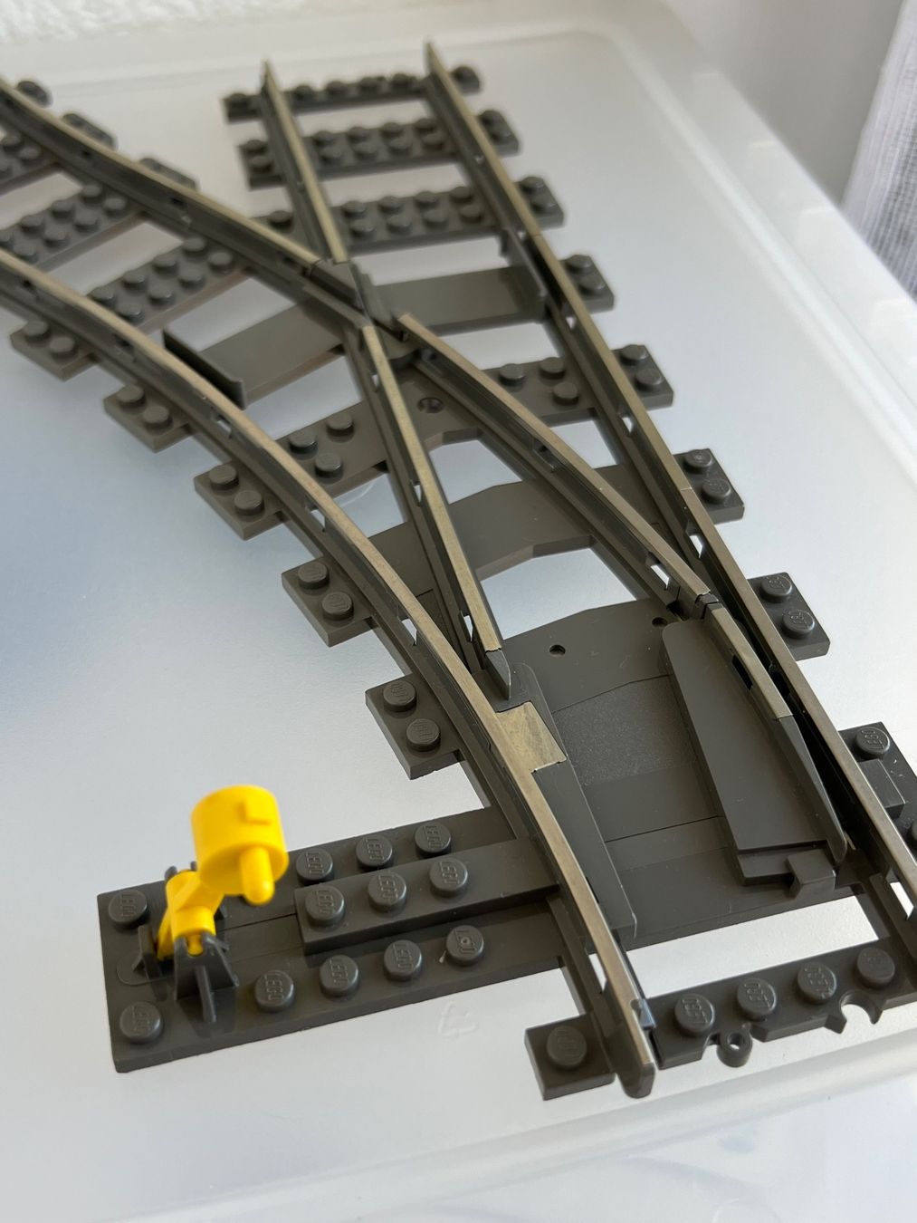 Lego Giocattoli: LEGO System 9v Weiche links – Usato da Uttigen venduto da sonorsonic 1