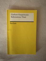 Gerhart Hauptmann Bahnwaerter Thiel Reclam Buch gebraucht