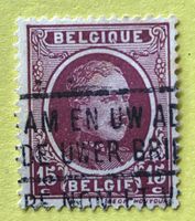 Briefmarken aus Belgien König Albert I. gestempelt 