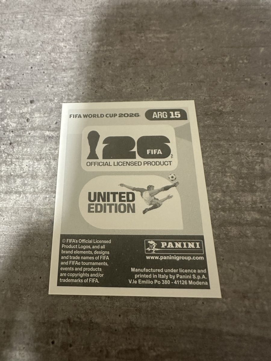 Panini Cartes à collectionner: ARG 15 , FIFA WORLD CUP 2026 PANINI  – Neuf (Voir description) à Frauenfeld par 1PegPeg1 1