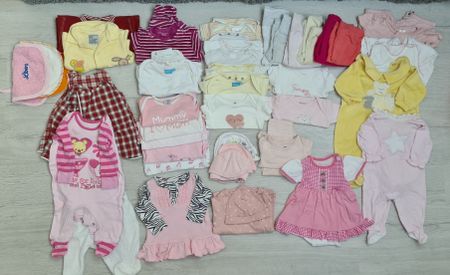 42 Stk. Sommer/Frühling Kleiderpaket für Mädchen Gr. 56