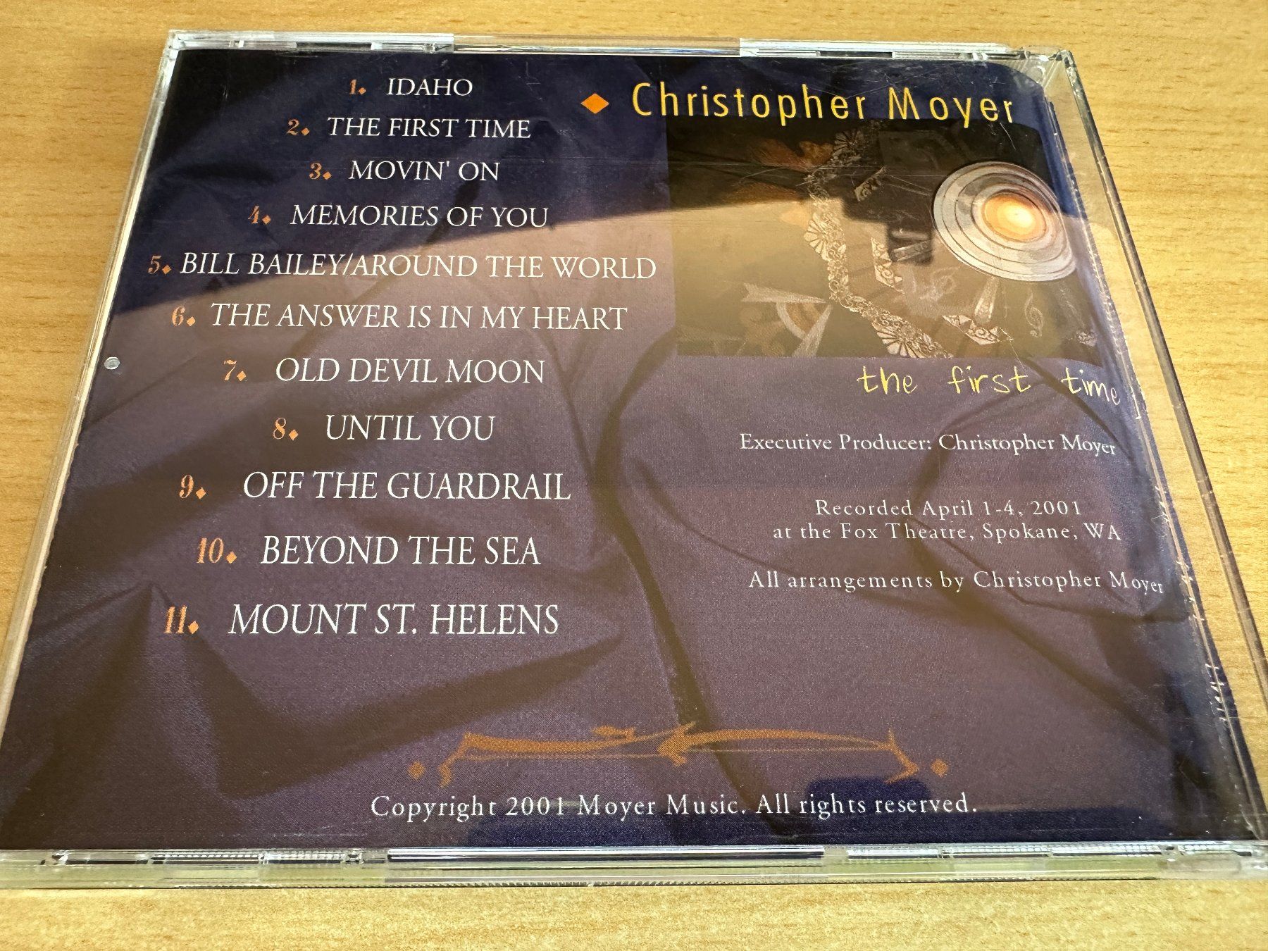 CD: Christopher Moyer - The First Time – Usato da Rikon im Tösstal venduto da Alpenmutz 1