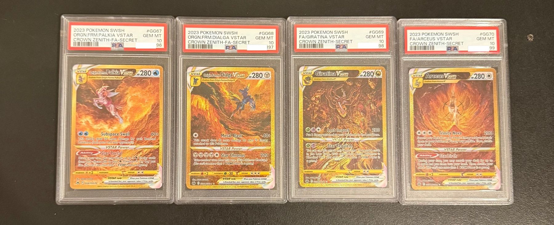 Pokémon Carte collezionabili: Pokemon Crown Zenith GG67 - GG70 sequential PSA 10 – Nuovo (secondo la descrizione) da Balsthal venduto da PokeLight