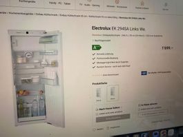 Neuer Electrolux EK294SARWE Kühlschrank orginalverpackt799,-