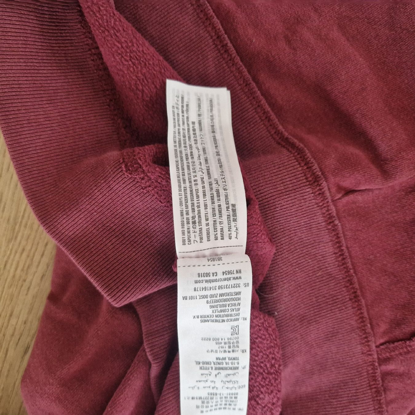 Hollister Maglioni & Felpe: Hollister Jacke / Jäcklein / Pullover Gr. M weinrot – Usato da Nendeln venduto da Zopfie_ 3