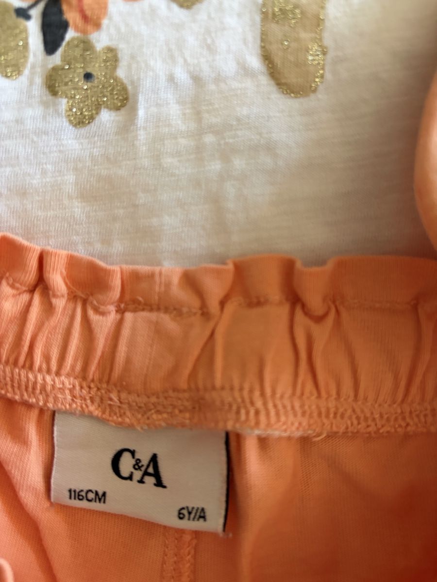 C&A Camicette, T-shirt & Top: Ensemble C&A, taille 116-122, thème chat et fleurs! Été – Nuovo (secondo la descrizione) da Sion venduto da Nelsonkatz 3