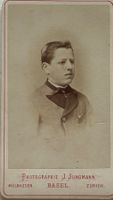 CDV J. Jungmann, Basel, Zürich - Mann, Knabe
