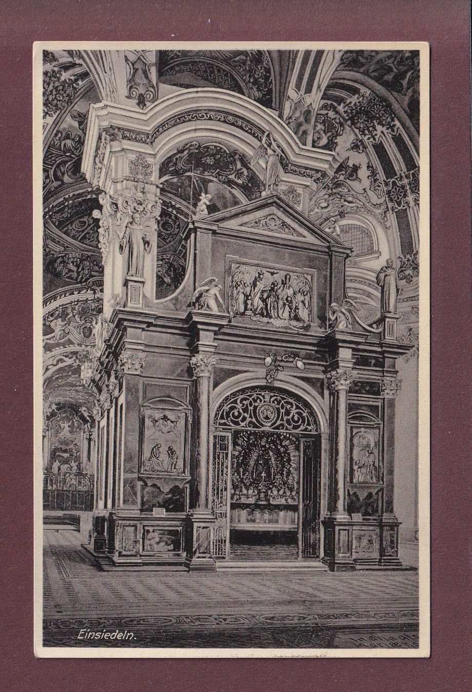 Ansichtskarten: EINSIEDELN - 1935 – Gebraucht aus Pully von nicecards