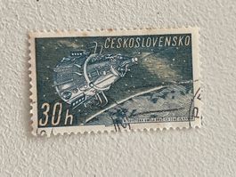 Cosmo und Space Theme Briefmarke