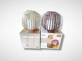 LIVARNO home LED-Kerze im Metallkorb (Bordeaux/Beige) Neu