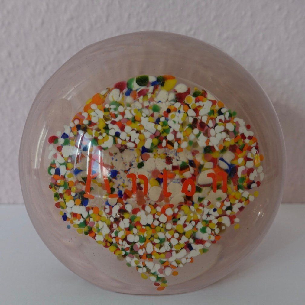 Bicchieri: Glaskugel _ alter Paperweight "Anton" – Usato da Adliswil venduto da MeDuMe